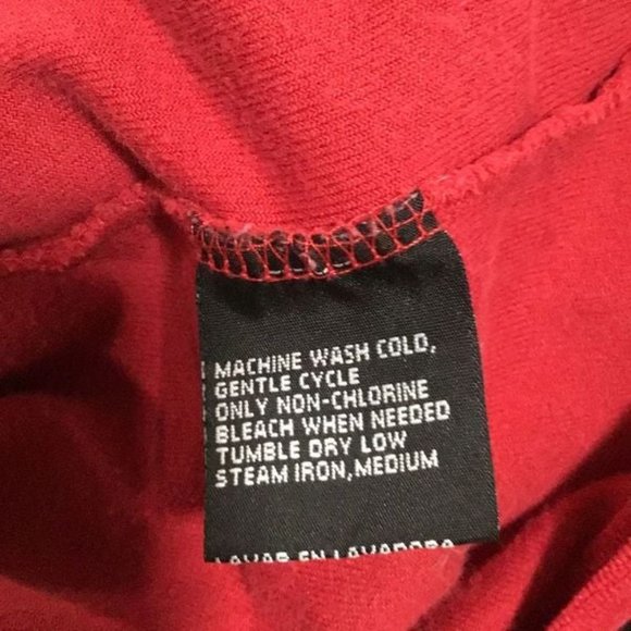 Erika Sport Petite Womens Sweatshirt, PS, Red, Velour - Picture 6 of 6